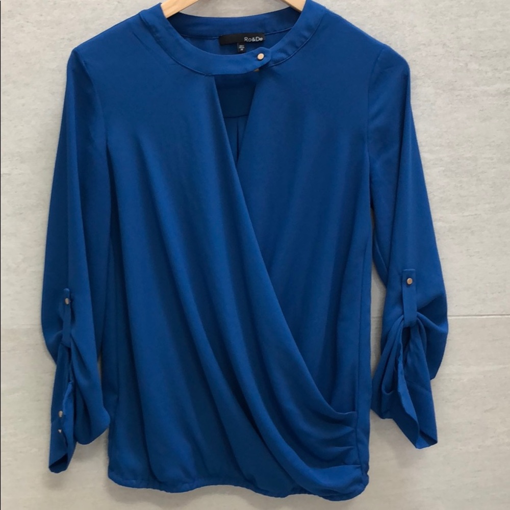 Cross Front Wrap Top.